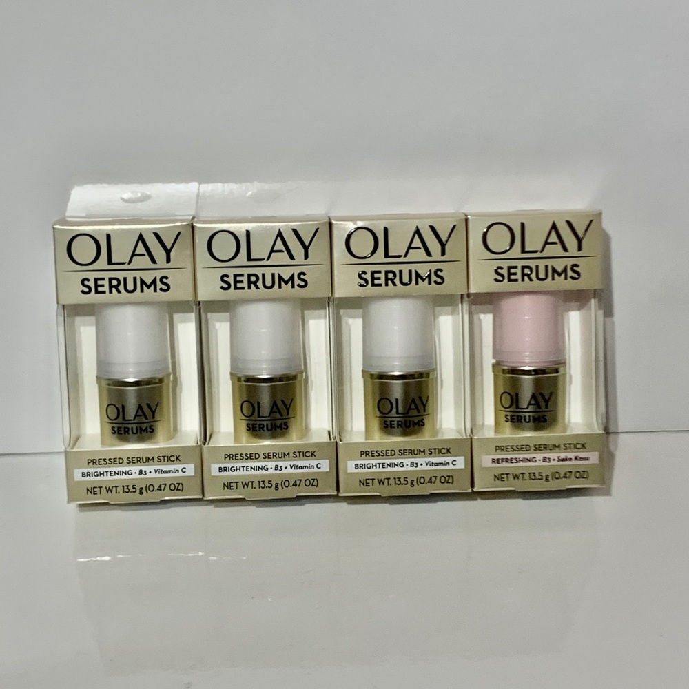 New Olay Pressed Serum Sticks - Quantity 4